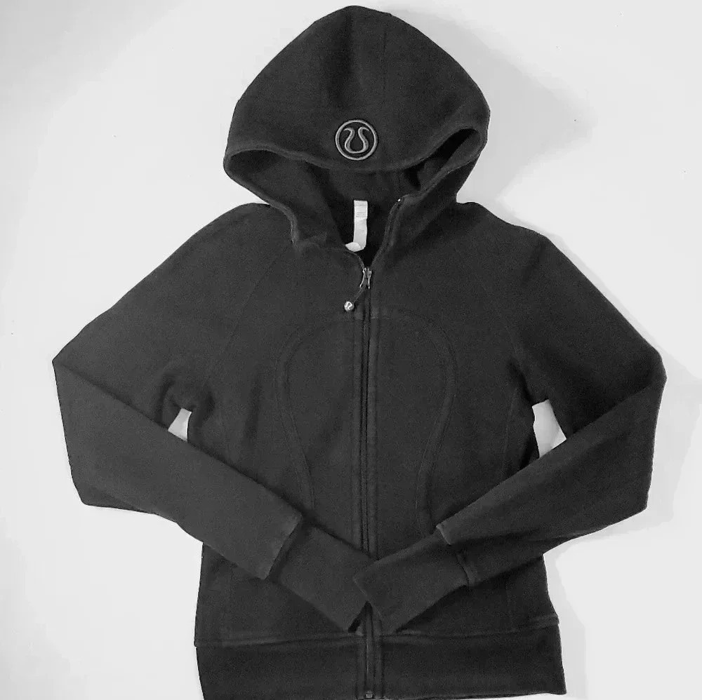 Lululemon scuba Hooded Sweatshirt Sz 4 Black